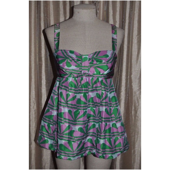 Marc Jacobs Tops - 106 MARC JACOBS Art Deco Sweetheart Babydoll Top sz 4
